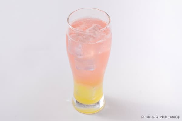 Peach and Lemon Jelly Sour Drink — with the Kindness of Overthinking Piko-chan