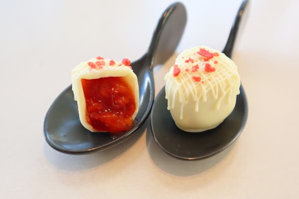 Strawberry and White Chocolate Financier