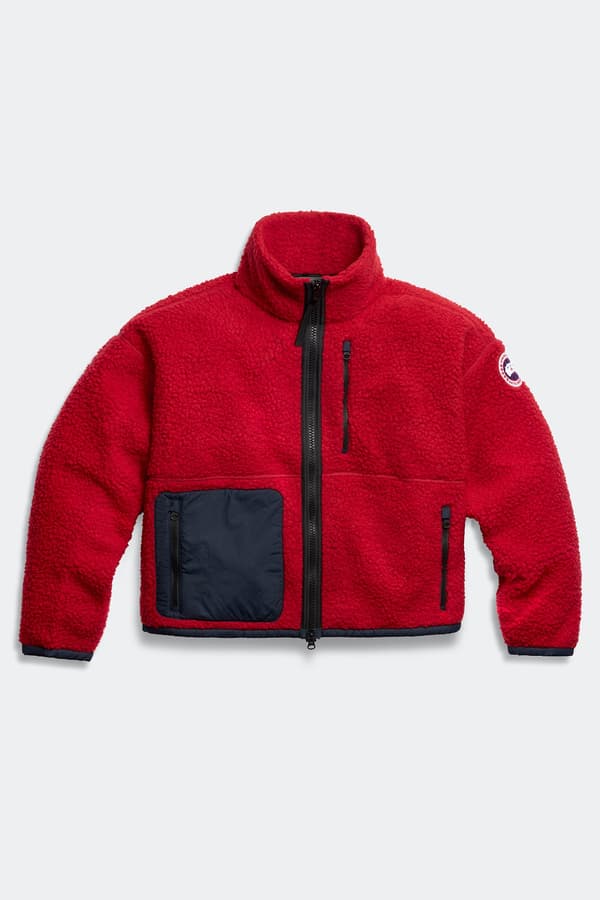 Simcoe Fleece Jacket (Color: Carmine Red/Nocturne)