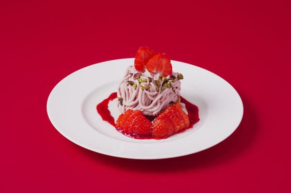 Strawberry White Chocolate Mont Blanc