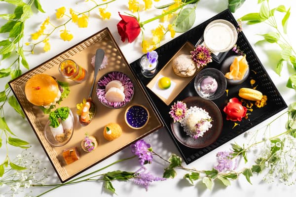 Flower Afternoon Tea Display