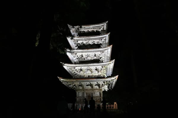 Mount Haguro Five-Story Pagoda illumination