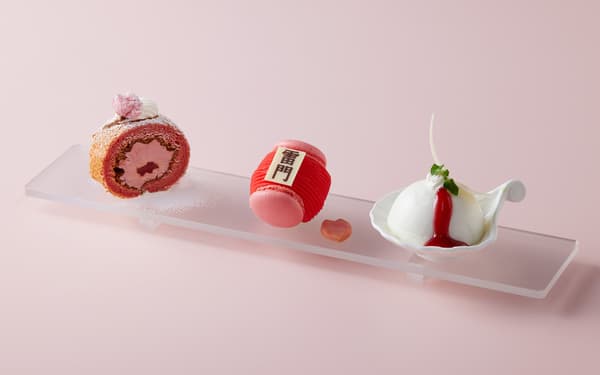 벚꽃 베리 롤 케이크, 봄 카미나리몬 스위츠, 크렘 당주