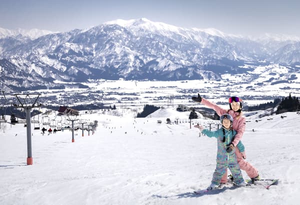 Snow resort panorama