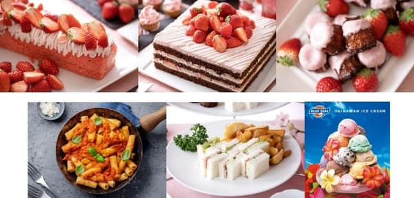 Postres de fresa extendidos