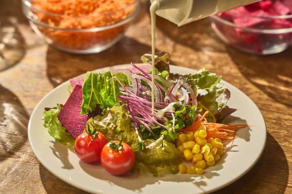 沙拉自助餐展示