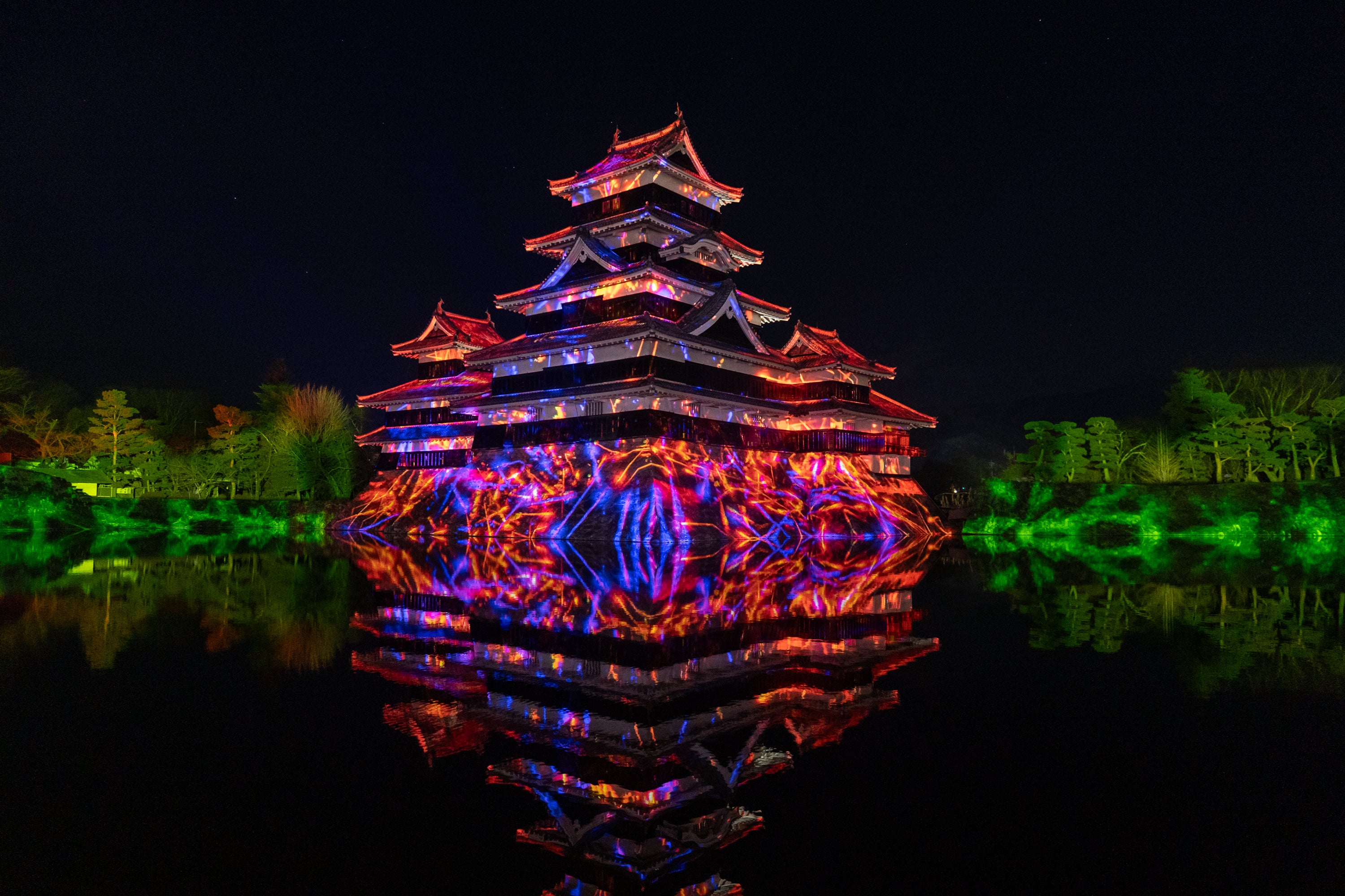 National Treasure Matsumoto Castle Tower Projection Mapping 2025-2026