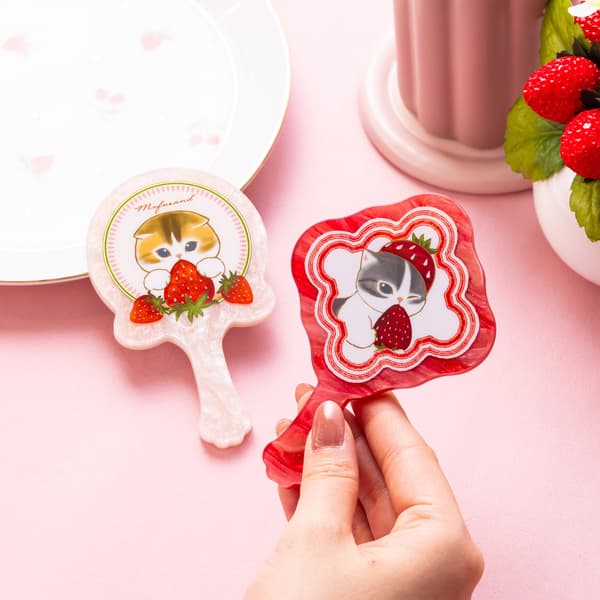 Acrylic mini hand mirrors 2 types