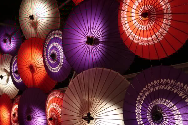 Iluminación de paraguas Wagasa