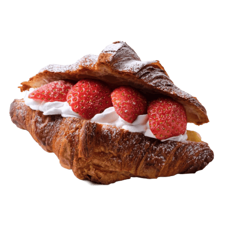 Strawberry Fruit Croissant