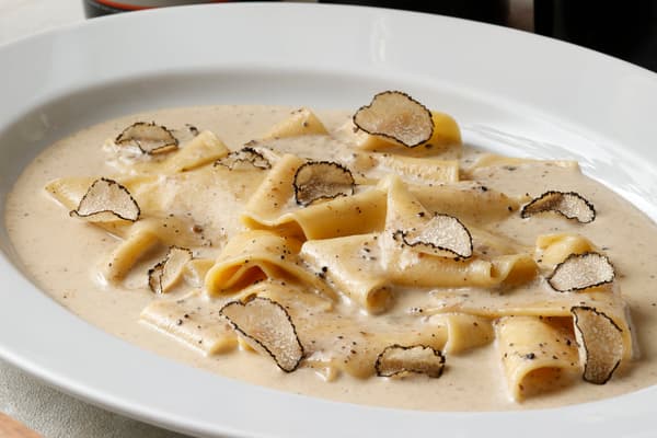Handmade Pappardelle with Truffle Cream Sauce