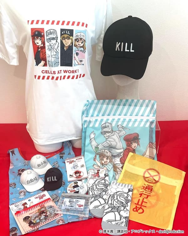 Cells at Work! collaboration merchandise lineup