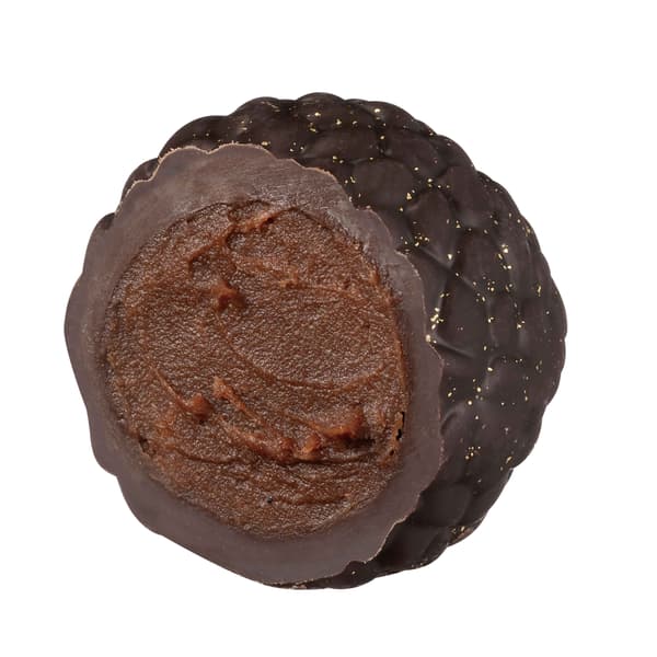 松露巧克力黑芝麻橫截面