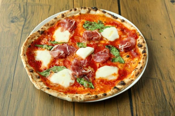 Wood-fired Neapolitan pizza