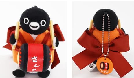 Suica Penguin Plush Keychain – Morioka Sansa Odori