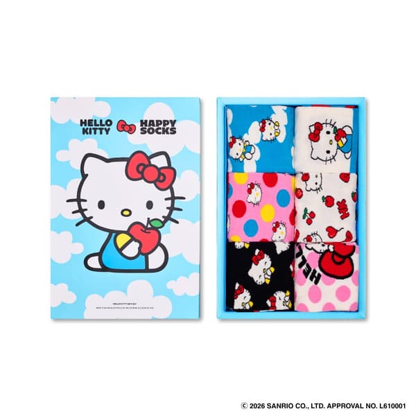 6-Pair Hello Kitty Crew Socks Gift Box