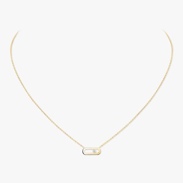 Move Uno Necklace - Yellow Gold, Diamond (also available in Pink Gold and White Gold) ¥286,000 (tax included)