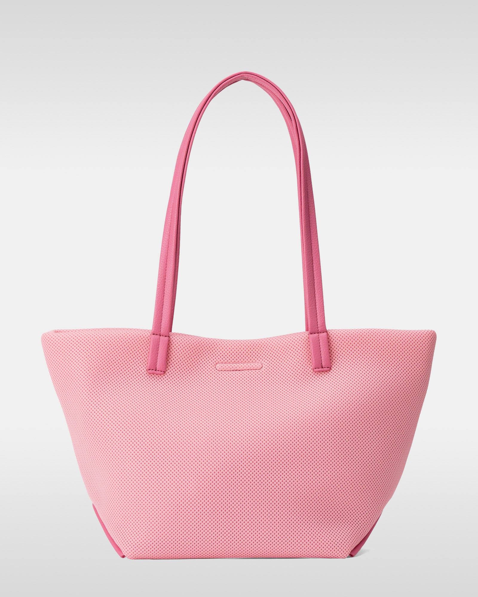 กระเป๋าโท้ทตาข่ายสีชมพูอ่อน