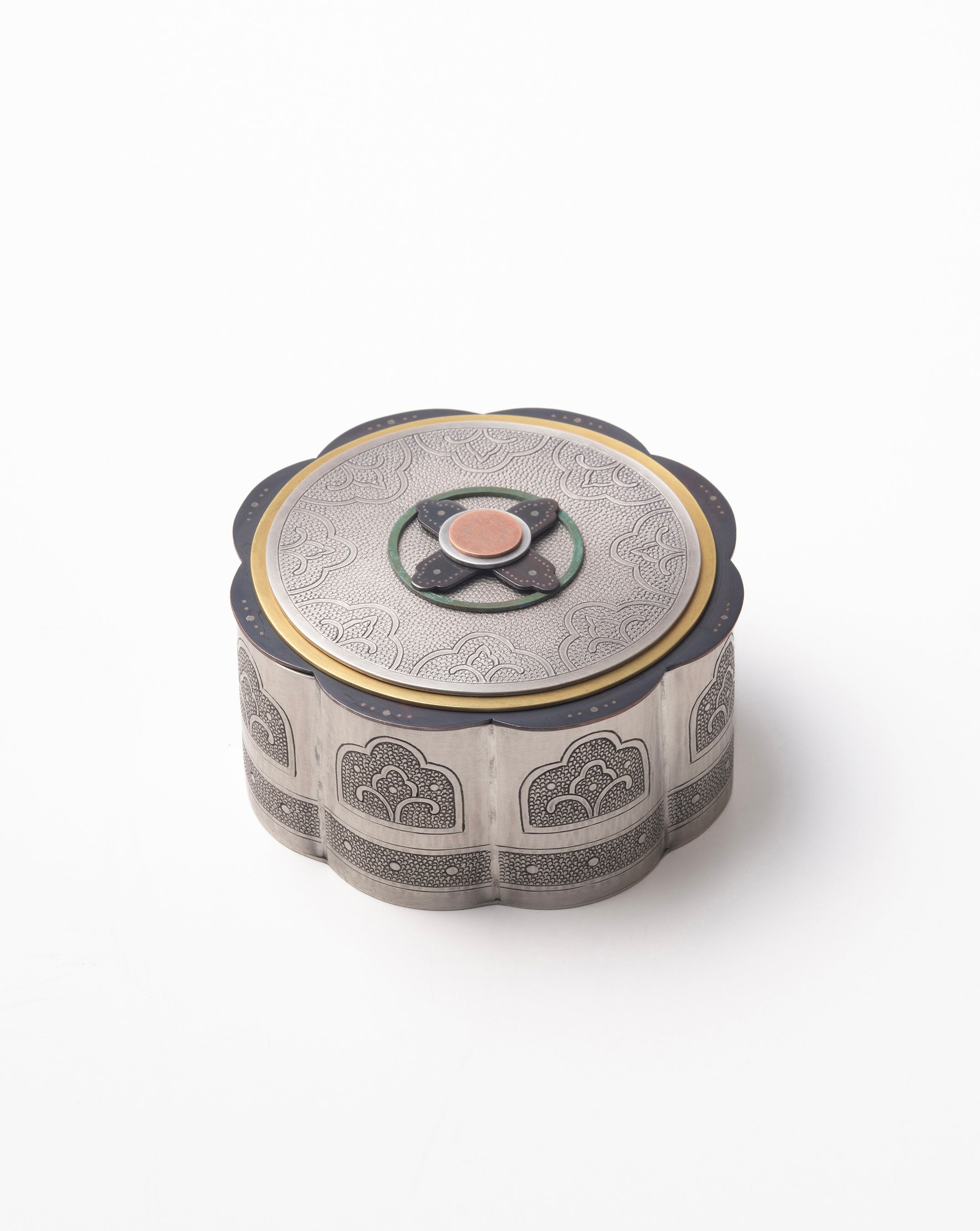 Seikichi Hasegawa - Kanagasane Decorative Box φ8 × h4.5cm