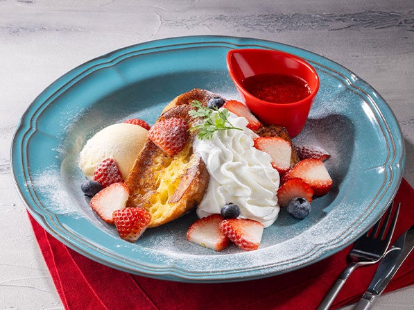 Berry French Toast dengan Es Krim ¥1.958 (termasuk pajak)