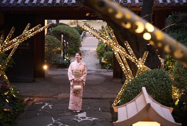 Enjoy cherry blossom viewing in kimono
