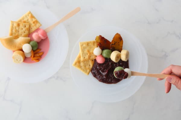 딸기 초콜릿 퐁듀 & 앙꼬 퐁듀