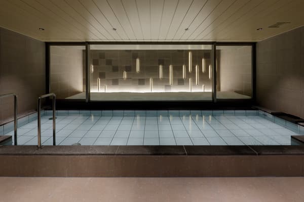 Large public bath inspired by Hokkaido's nature
