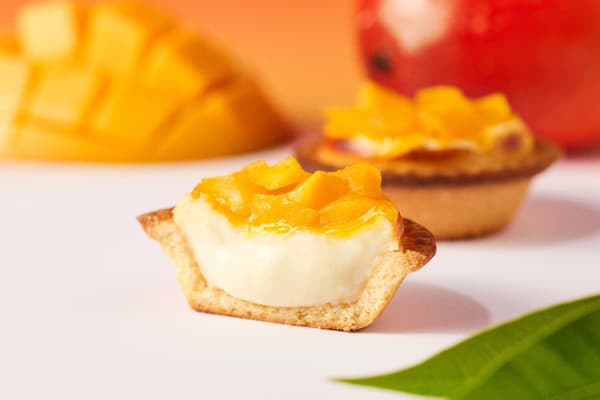 Mango Cheese Tart close-up