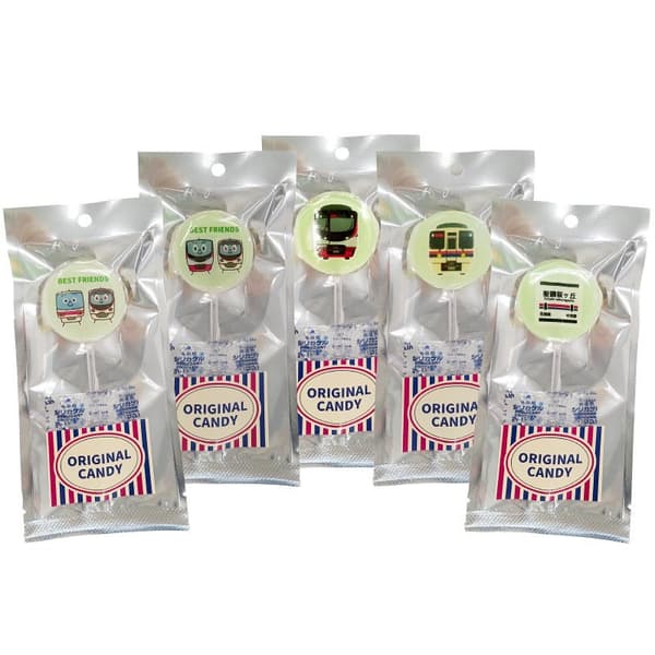 ภาพลูกอมรวมรสรถไฟสายเคโอ