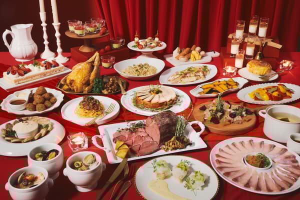 Imagen de la cena del bufé de invierno