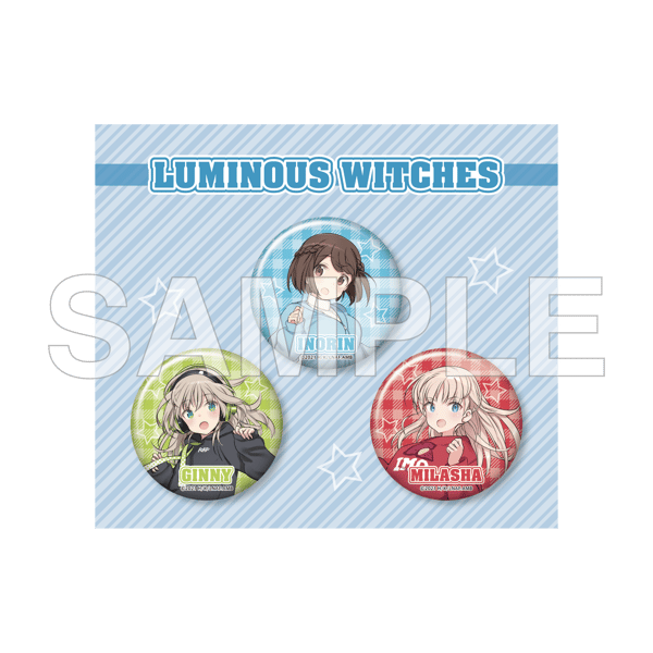 Luminous Witches Gakuen Luminus Can Badge Set