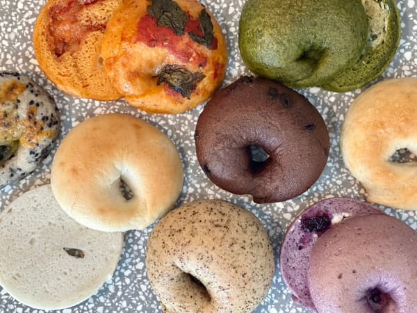 Tres bagels exclusivos