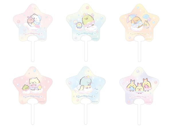 Mini abanicos transparentes