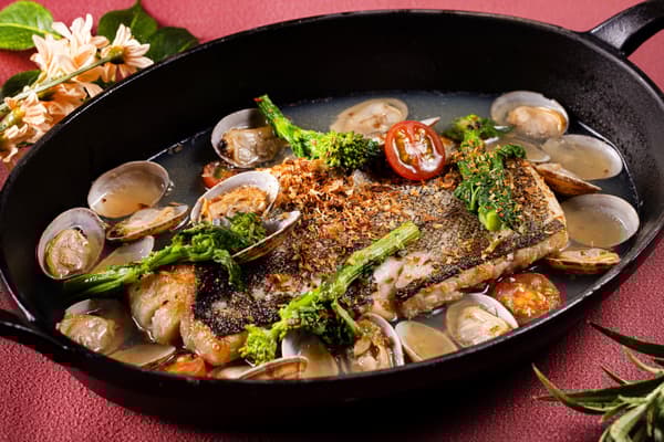 Pacific Cod and Clams Pil-Pil