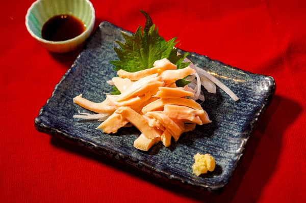 Sashimi de aorta de caballo