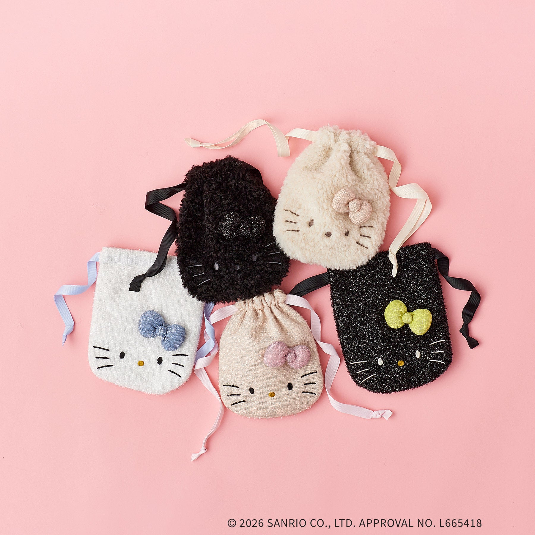 Hello Kitty drawstring pouch