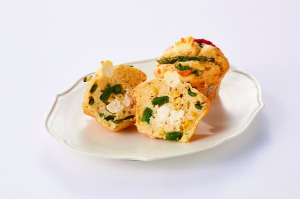 Handmade Muffin – Asparagus & Cheese