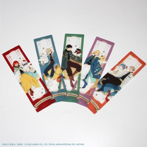 5-piece clear bookmark set