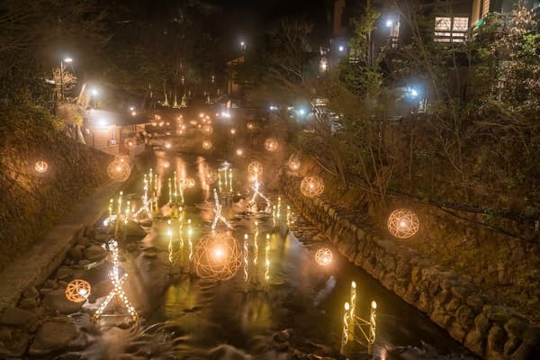 Illuminated Tanohara River
