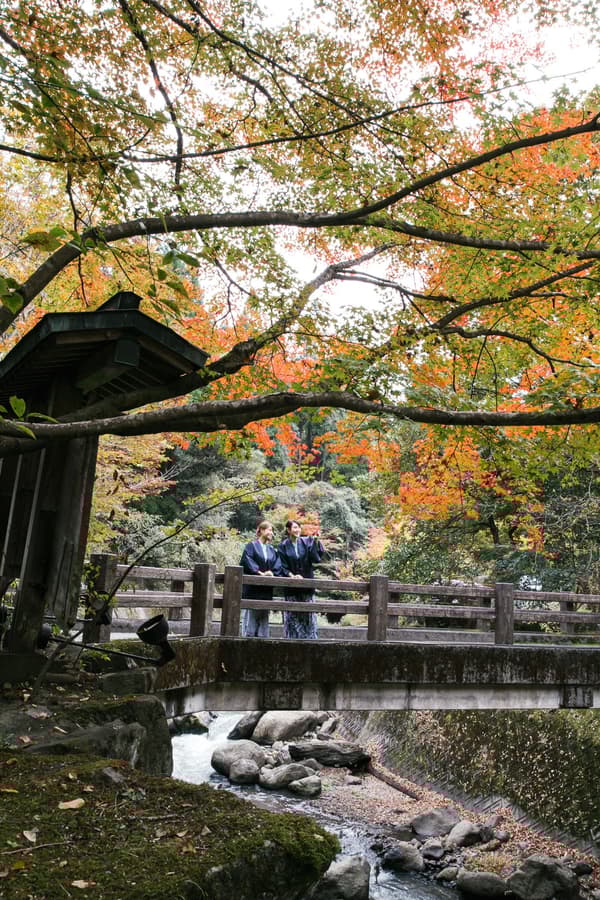 Presentación y ambiente japonés tradicional