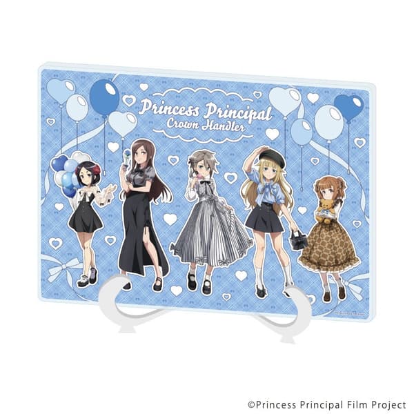 Acrylic art board featuring all five characters