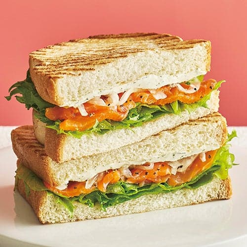 Club House Sandwich - Smoked Salmon and Cream Cheese