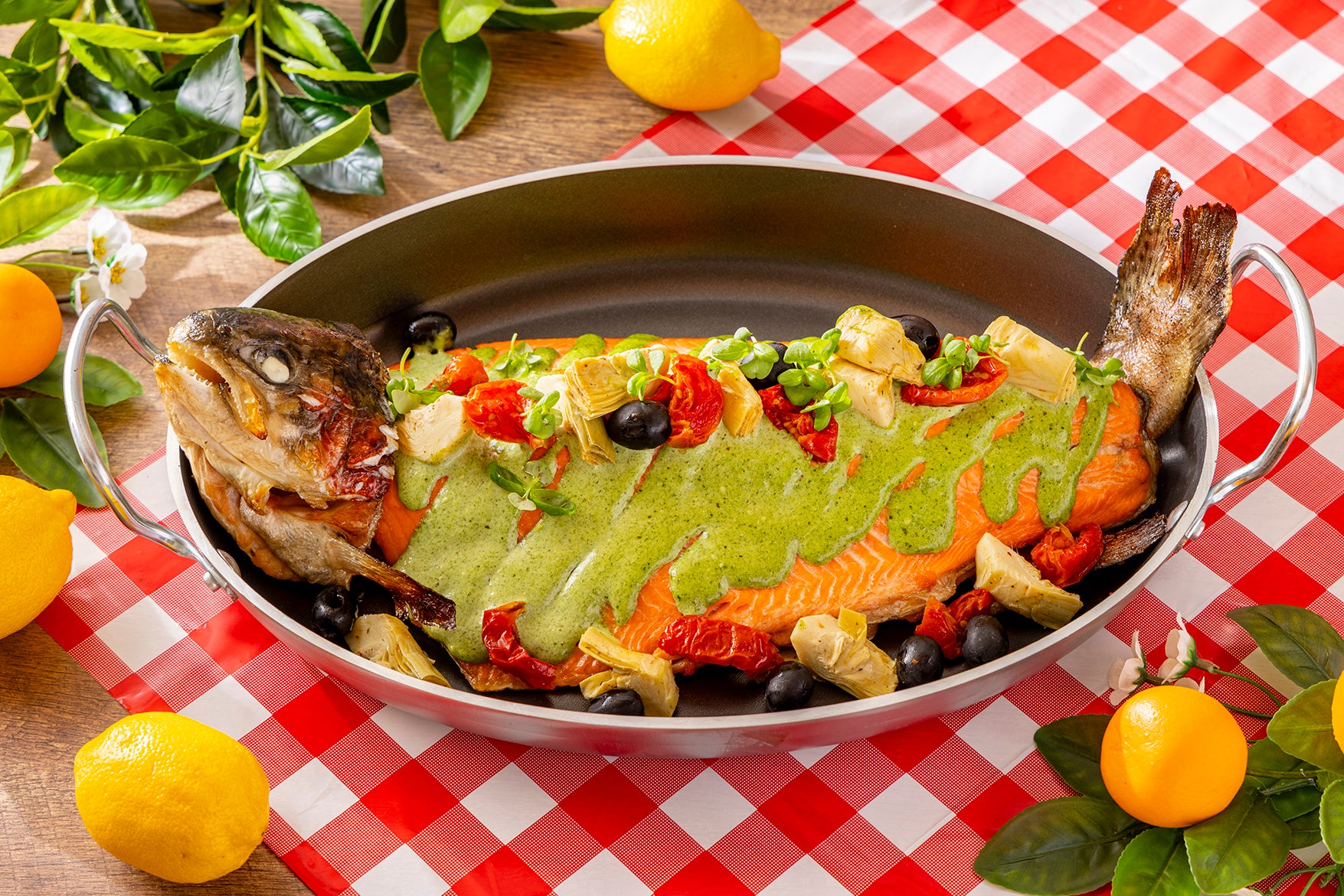 Sicilian-style Roasted Salmon
