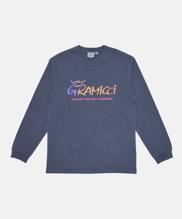 Gramicci & ALWAYTH AL8TH GRAPHIC L/S T-SHIRT (Blue)