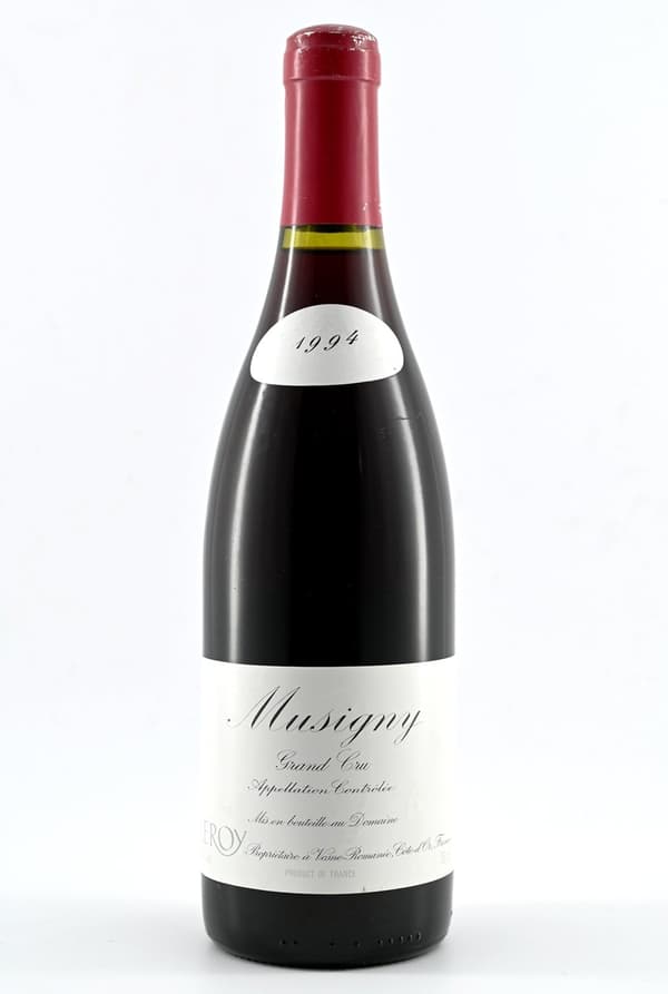 Musigny wine bottle