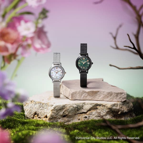 wicca Solar Tech watches - Left: KH4-912-21 Retail price ¥35,200 (tax excluded ¥32,000), Limited to 550 pieces with special box. Right: KH4-947-41 Retail price ¥35,200 (tax excluded ¥32,000), Limited to 550 pieces with special box