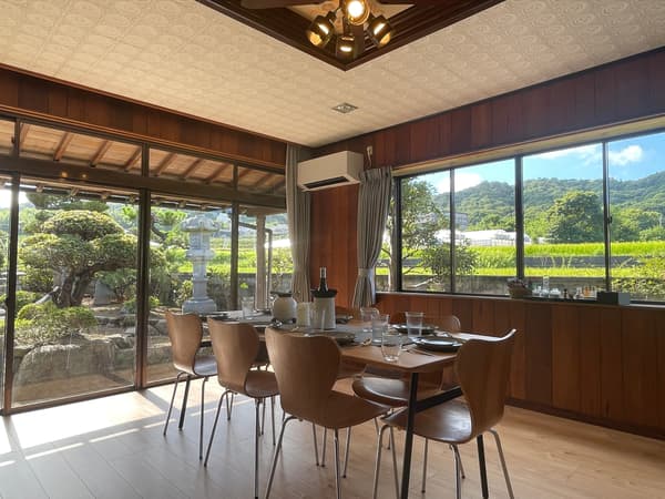 Fresh morning (summer) in the dining kitchen