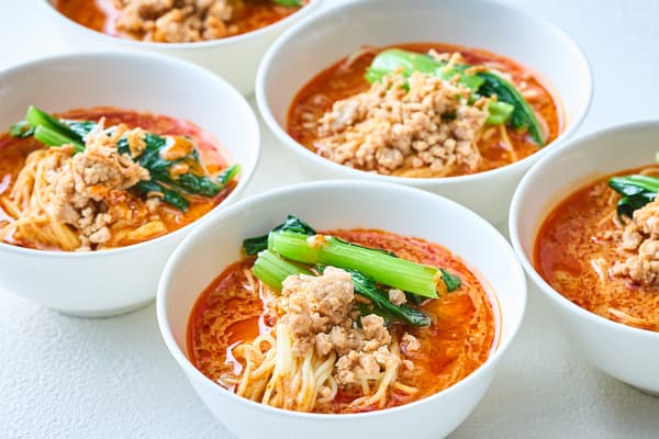 Tantan noodles with coconut milk