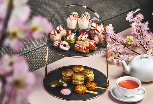 Afternoon tea setting at Aloft Osaka Dojima