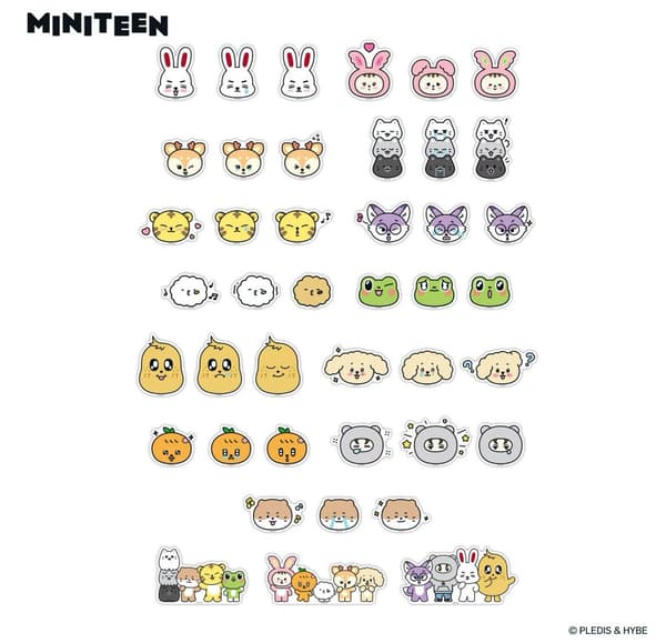 MINITEEN STICKER SET